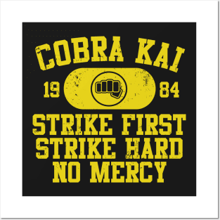 Cobra Kai Vintage Tee Motto (Fist) Posters and Art